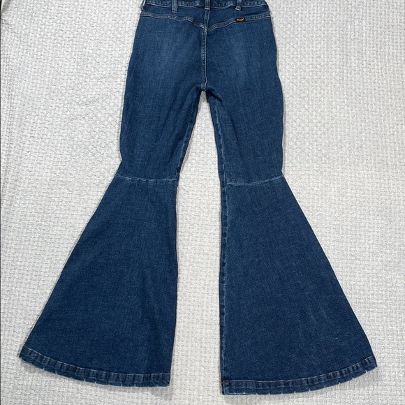 Wrangler Retro High Rise trumpet Flare Jeans  Western Cowgirl Bareback 29x34 - Picture 6 of 16